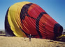 Our hot air balloon in Philansberg National Park. This was the coldest day of our lives. And we were in Africa!!!