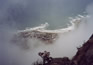 Cape Town from Table Mountain during one of the few seconds the clouds broke. 