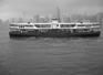 Star ferry. Just to be clear this is a black and white photo not the pollution.