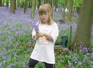 Katie in the bluebell woods.