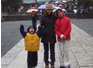 Ryan, Janet & Marielle in some temple in Kyoto