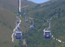 The Ngong Ping 360 cable car. 