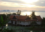 The back of the Villa before sunset.